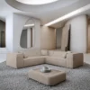 Strukturstoff Ecksofa Arelia