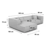 Echtleder L-Form Sofa Arelia