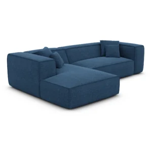 Strukturstoff L-Form Sofa Arelia