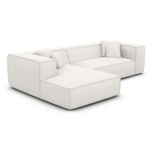 Strukturstoff L-Form Sofa Arelia