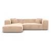 Samtstoff L-Form Sofa Arelia