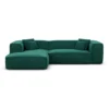 Samtstoff L-Form Sofa Arelia