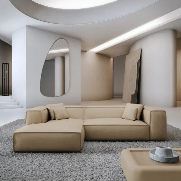 Echtleder L-Form Sofa Arelia