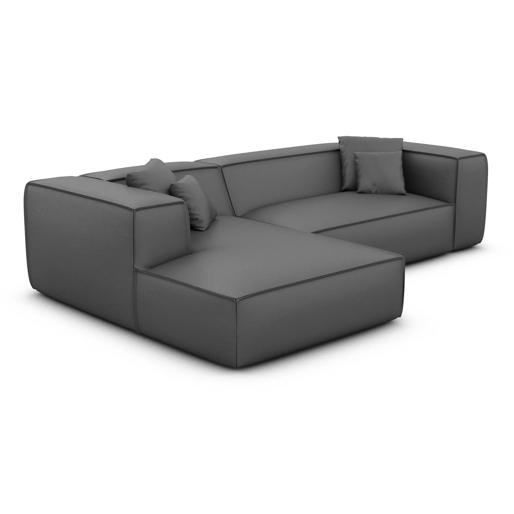 Echtleder L-Form Sofa Arelia