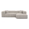 Bouclé L-Form Sofa Arelia