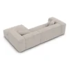 Bouclé L-Form Sofa Arelia