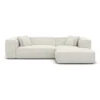 Bouclé L-Form Sofa Arelia