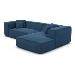 Strukturstoff L-Form Sofa Arelia