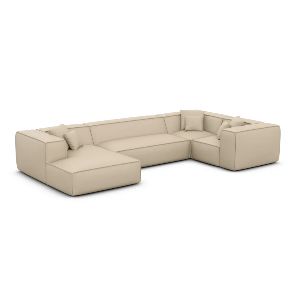 Echtleder U-Form XL Wohnlandschaft Arelia