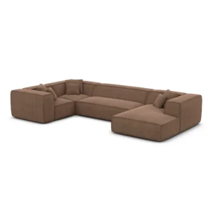 Strukturstoff U-Form XL Wohnlandschaft Arelia