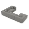 Strukturstoff U-Form XXL Wohnlandschaft Arelia