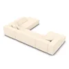 Strukturstoff U-Form XXL Lounge Wohnlandschaft Arelia