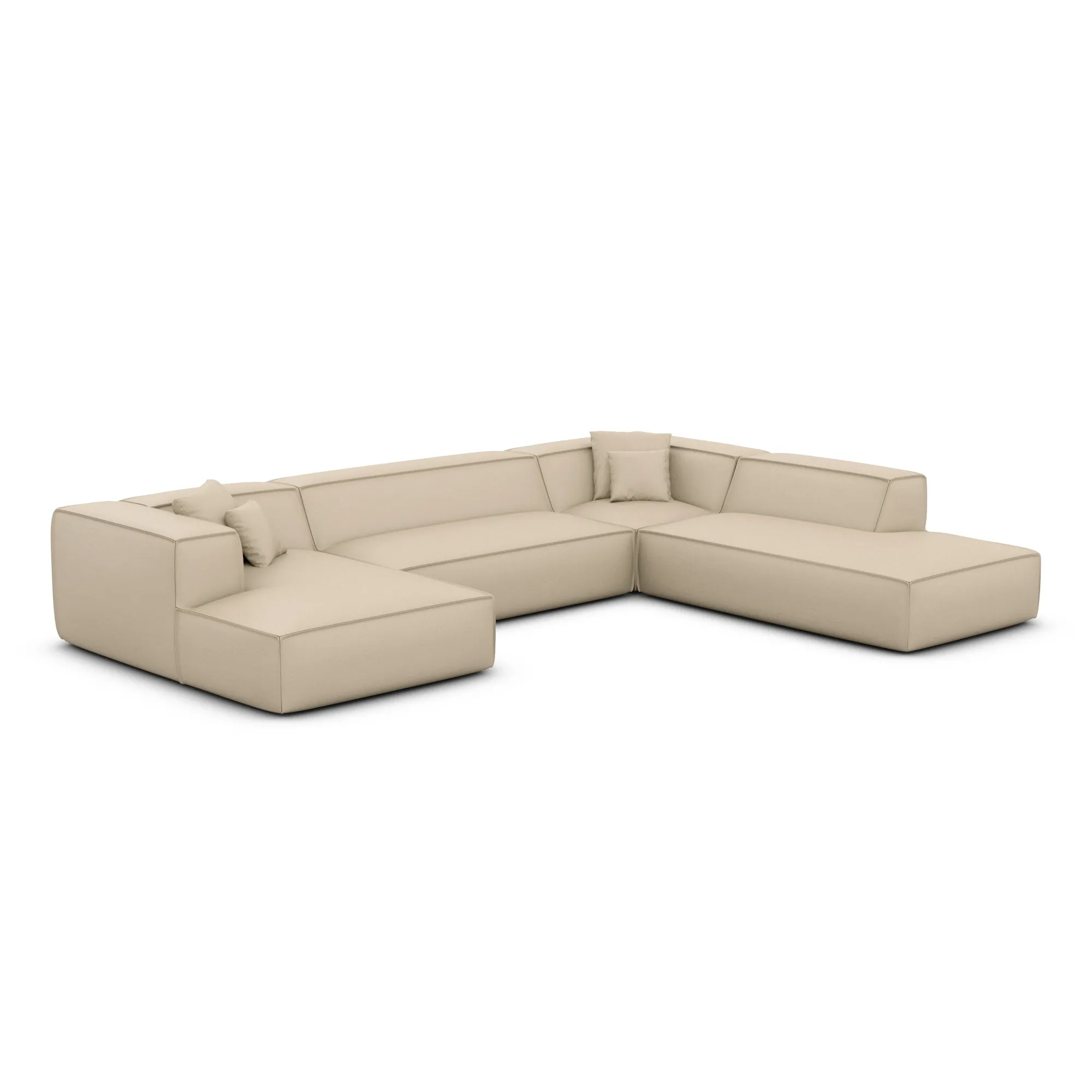 Echtleder U-Form XXL Lounge Wohnlandschaft Arelia
