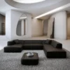 Echtleder U-Form XXL Lounge Wohnlandschaft Arelia