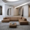 Echtleder U-Form XXL Lounge Wohnlandschaft Arelia