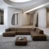 Echtleder U-Form XXL Lounge Wohnlandschaft Arelia