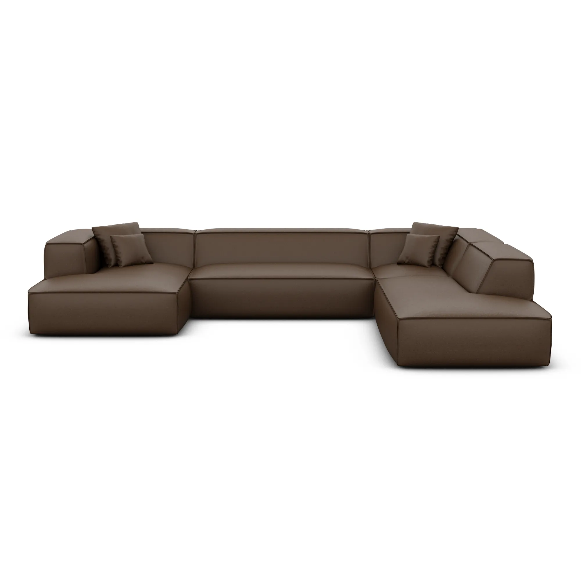 Echtleder U-Form XXL Lounge Wohnlandschaft Arelia