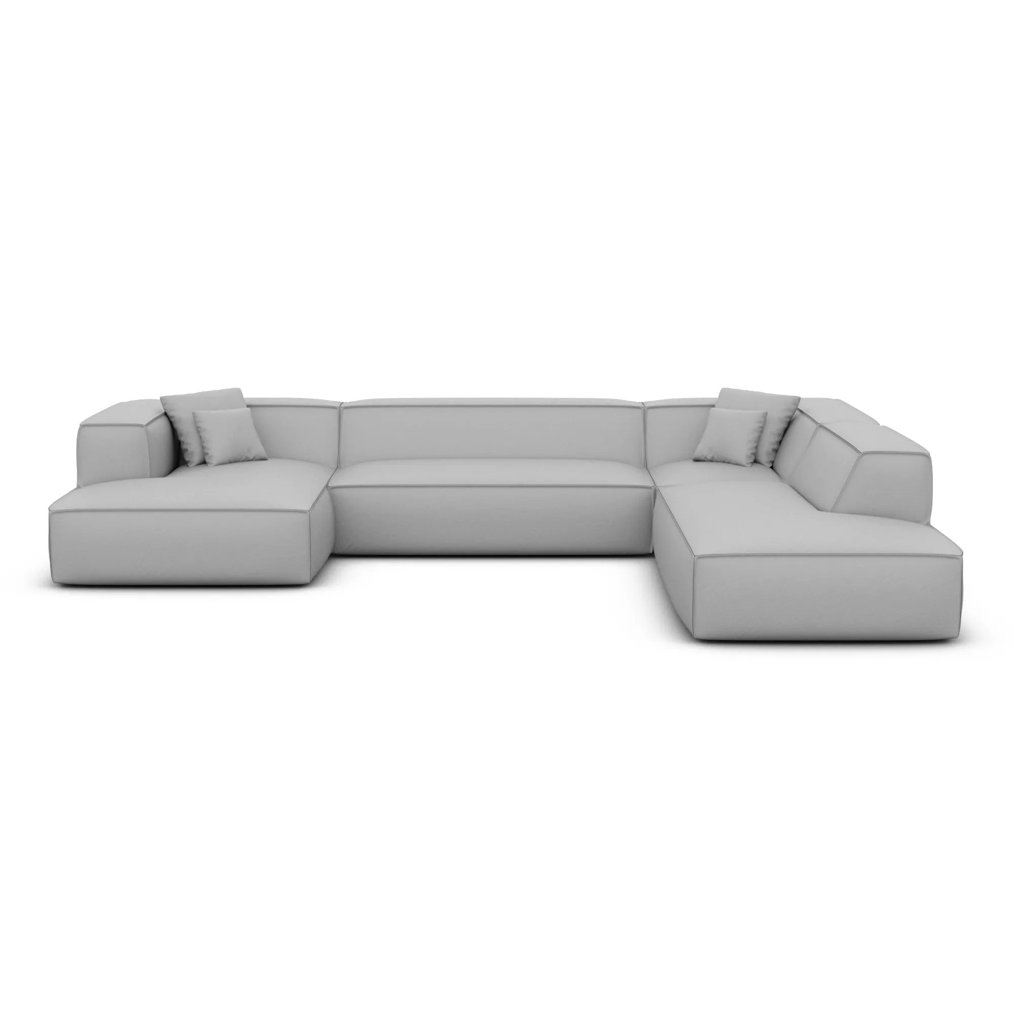Echtleder U-Form XXL Lounge Wohnlandschaft Arelia