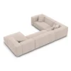 Strukturstoff U-Form XXL Wohnlandschaft Arelia