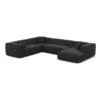 Strukturstoff U-Form XXL Wohnlandschaft Arelia
