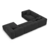 Strukturstoff U-Form XXL Wohnlandschaft Arelia