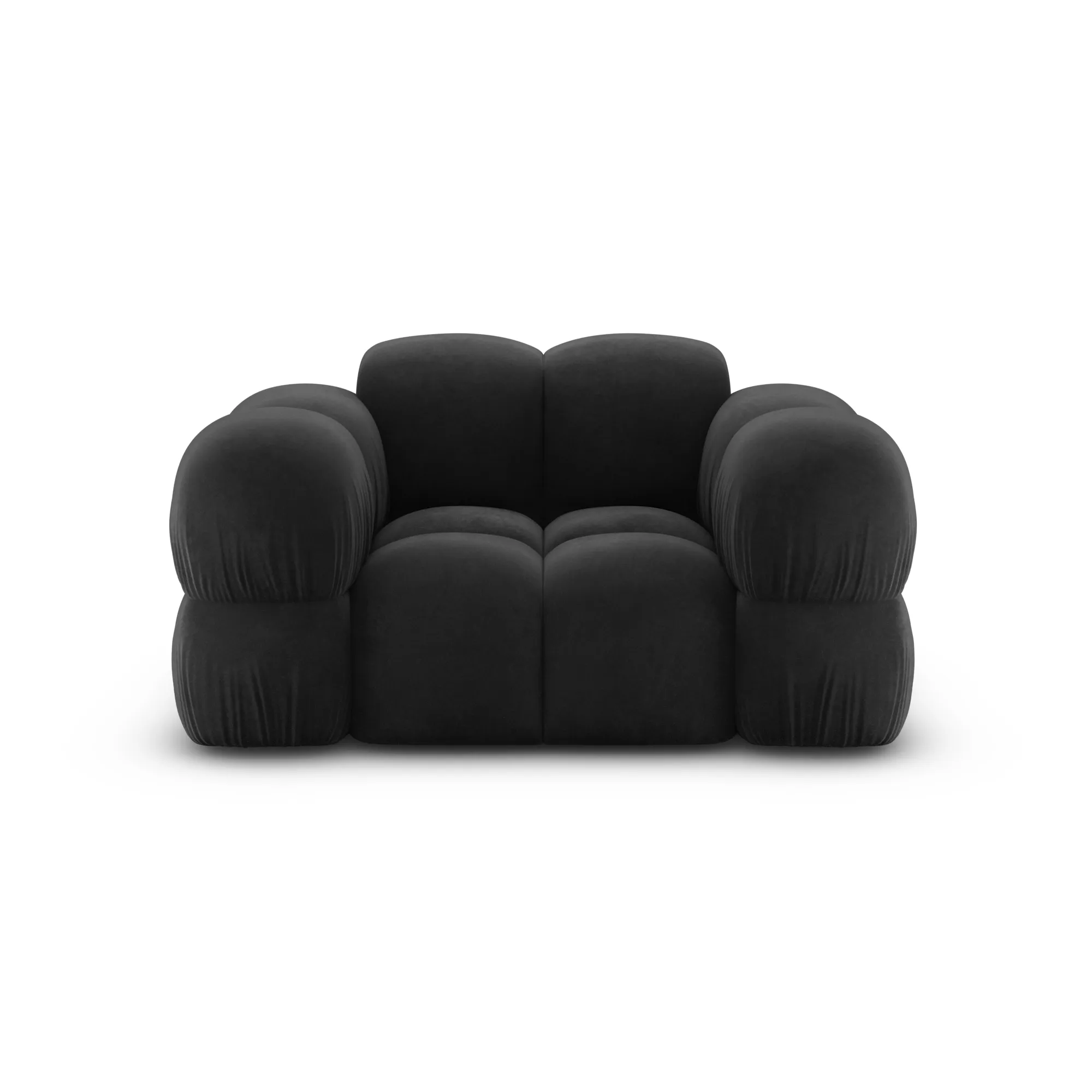 Samtstoff Sessel Avoria – Bild 2