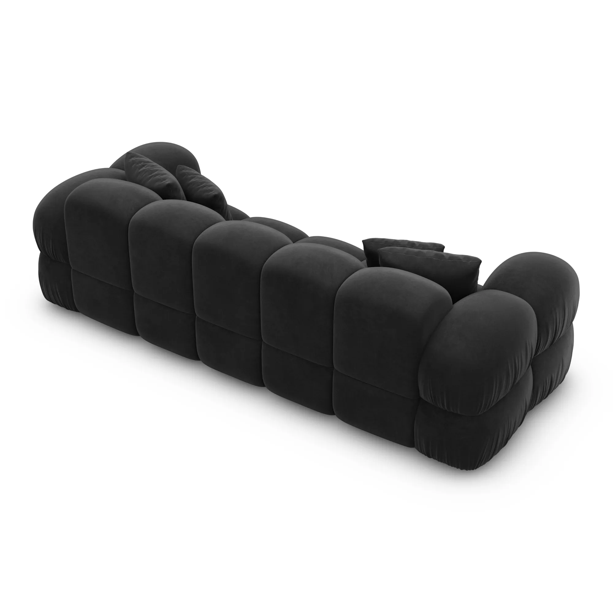 Samtstoff 3-Sitzer Couch Avoria – Bild 33