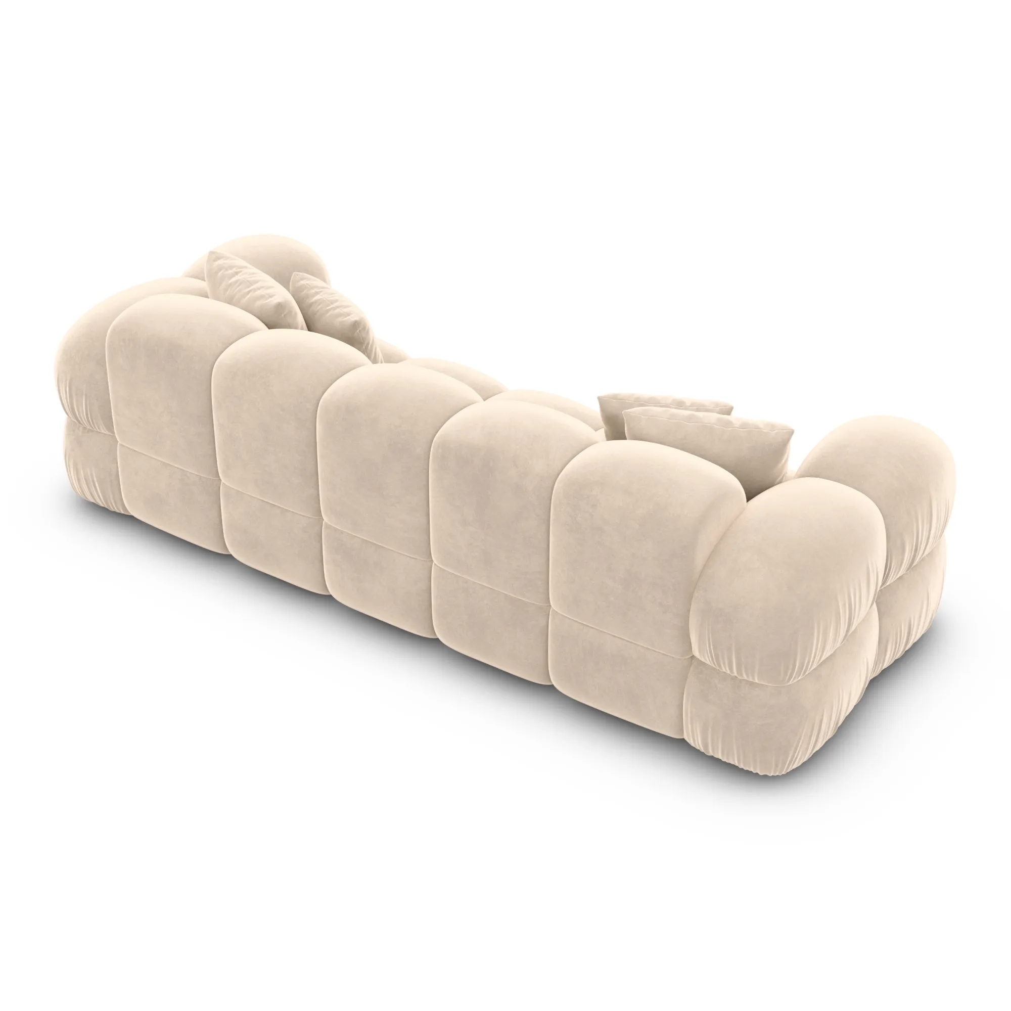 Samtstoff 3-Sitzer Couch Avoria – Bild 3