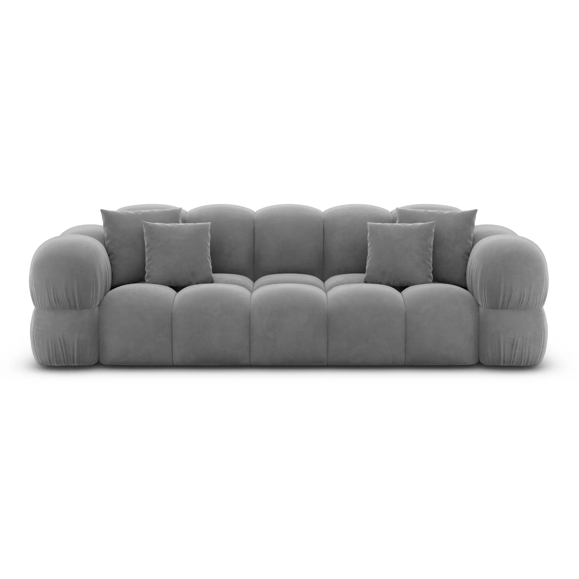 Samtstoff 3-Sitzer Couch Avoria – Bild 5