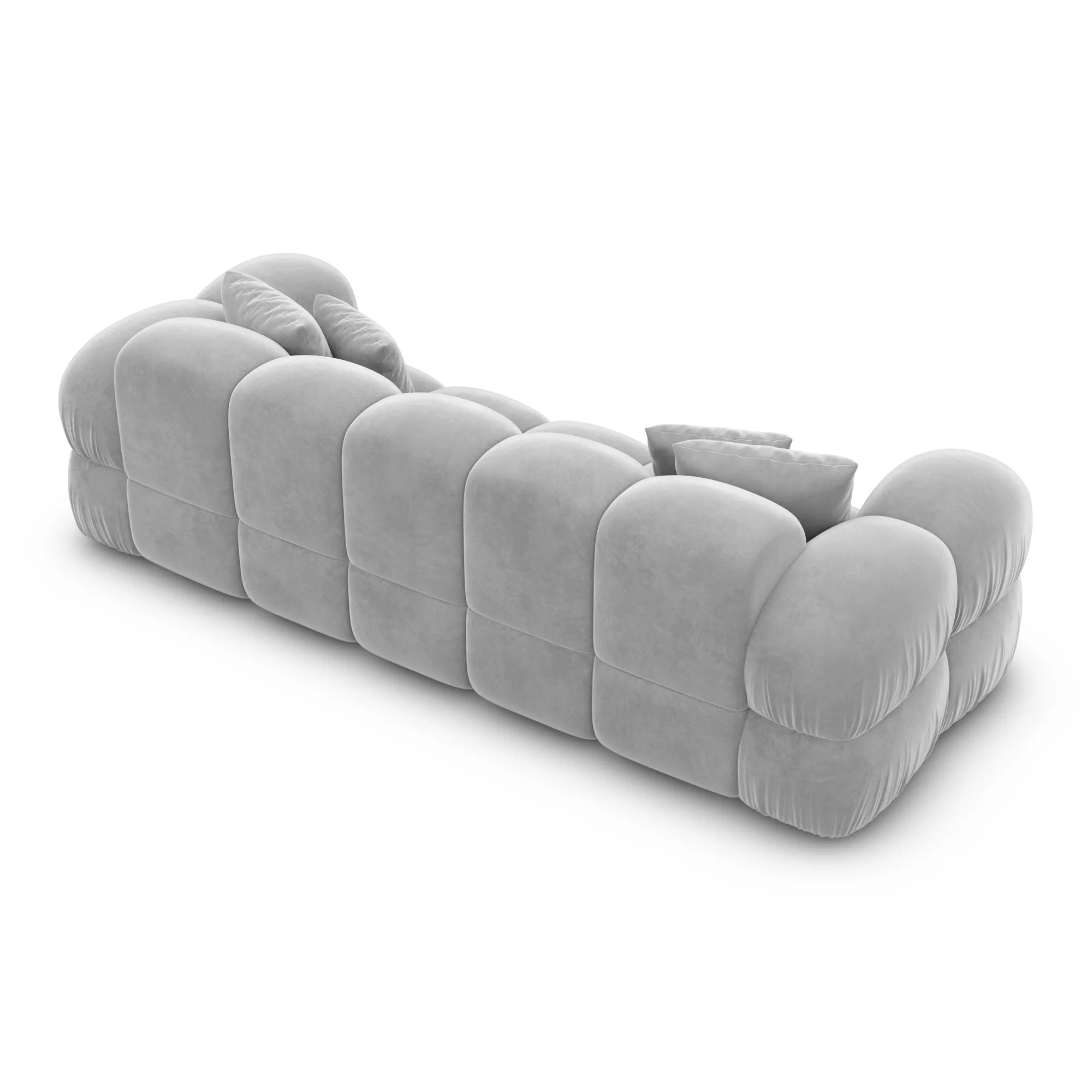 Samtstoff 3-Sitzer Couch Avoria – Bild 12