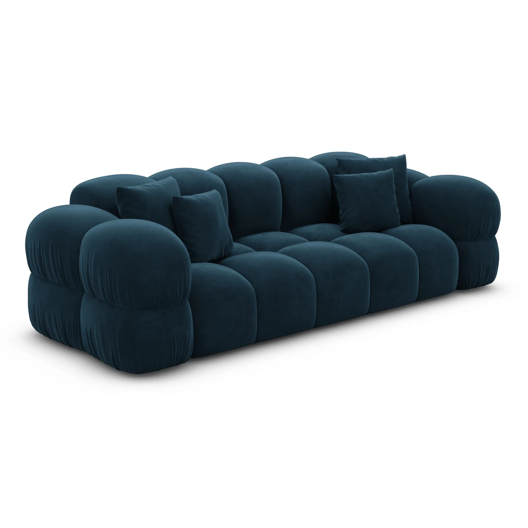 Samtstoff 3-Sitzer Couch Avoria – Bild 13