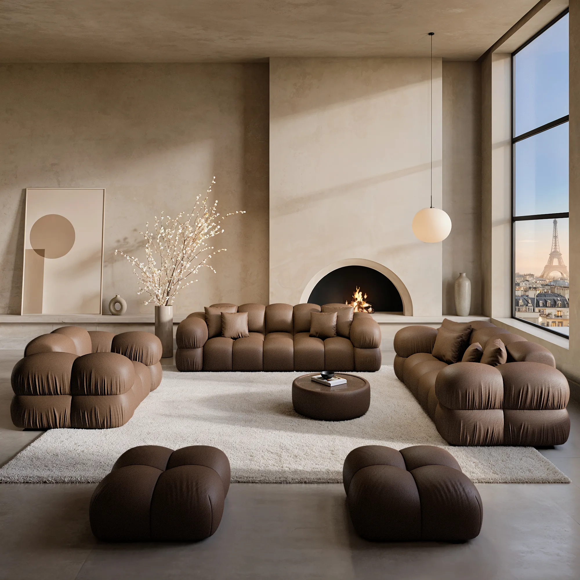 Kunstleder 3-Sitzer Couch Avoria – Bild 29
