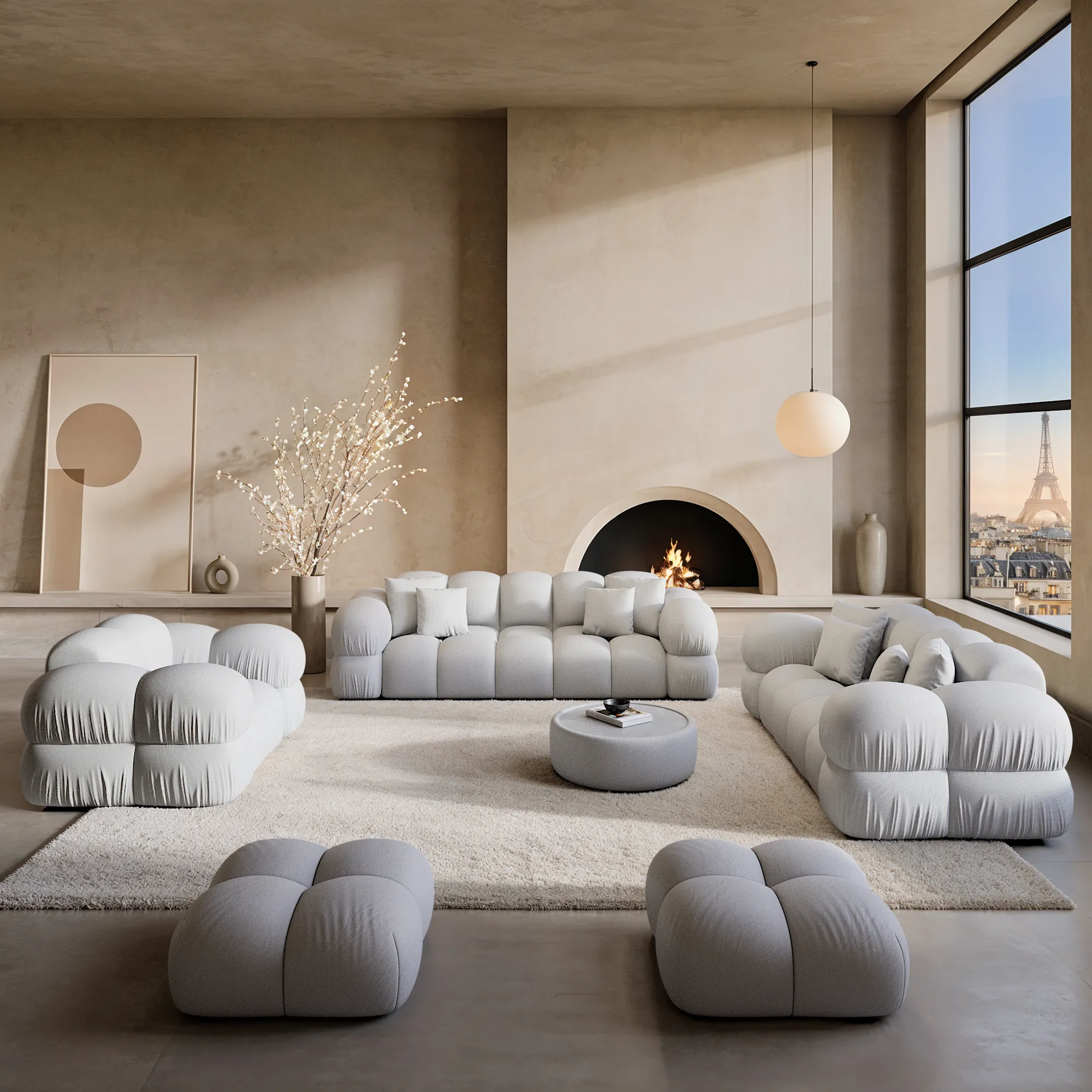 Kunstleder 3-Sitzer Couch Avoria – Bild 26