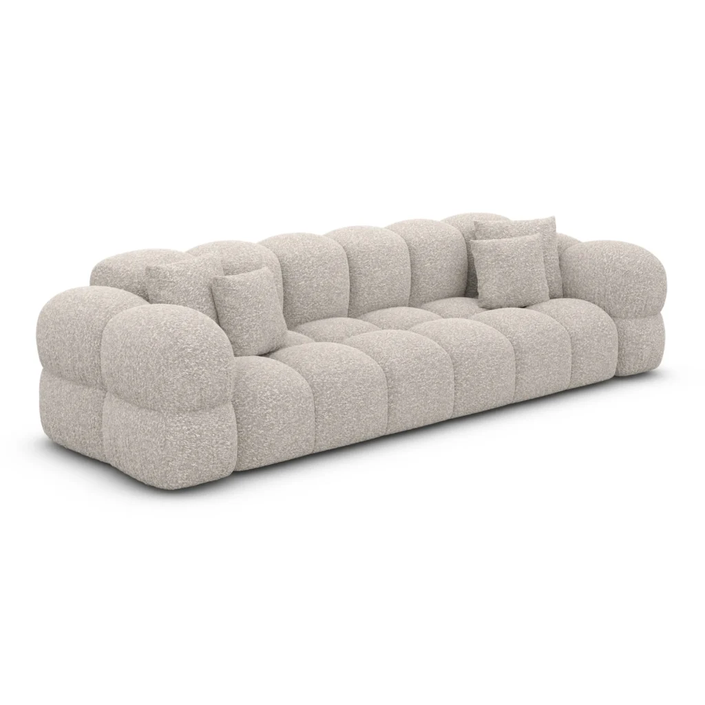 Bouclé 4-Sitzer Couch Avoria