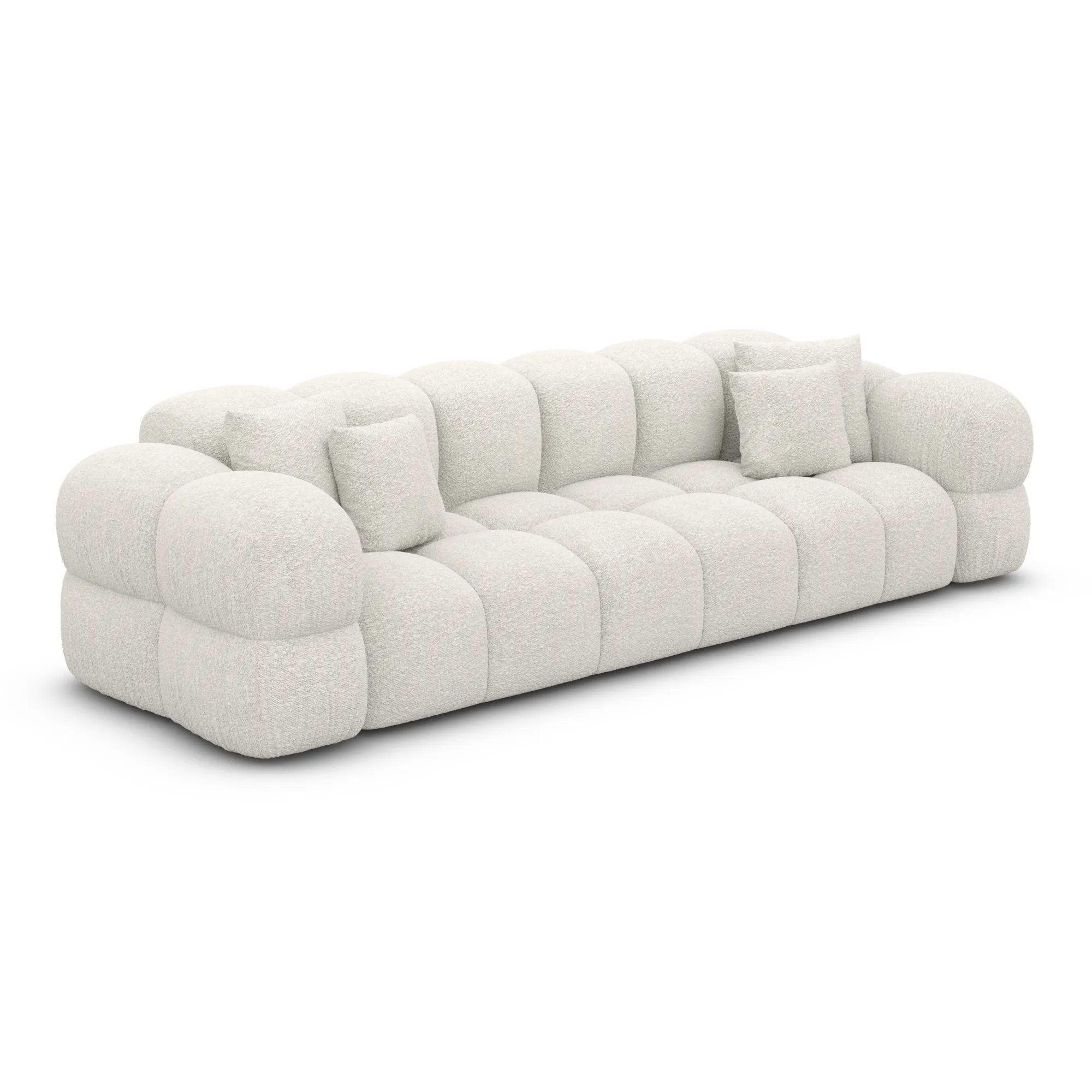 Bouclé 4-Sitzer Couch Avoria – Bild 4