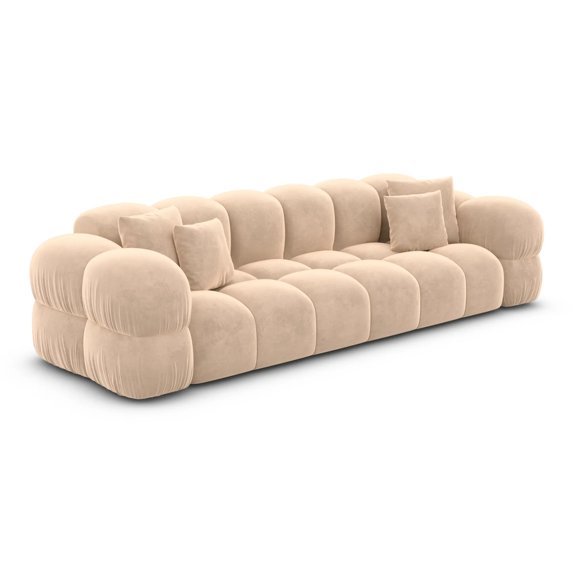Samtstoff 4-Sitzer Couch Avoria – Bild 13