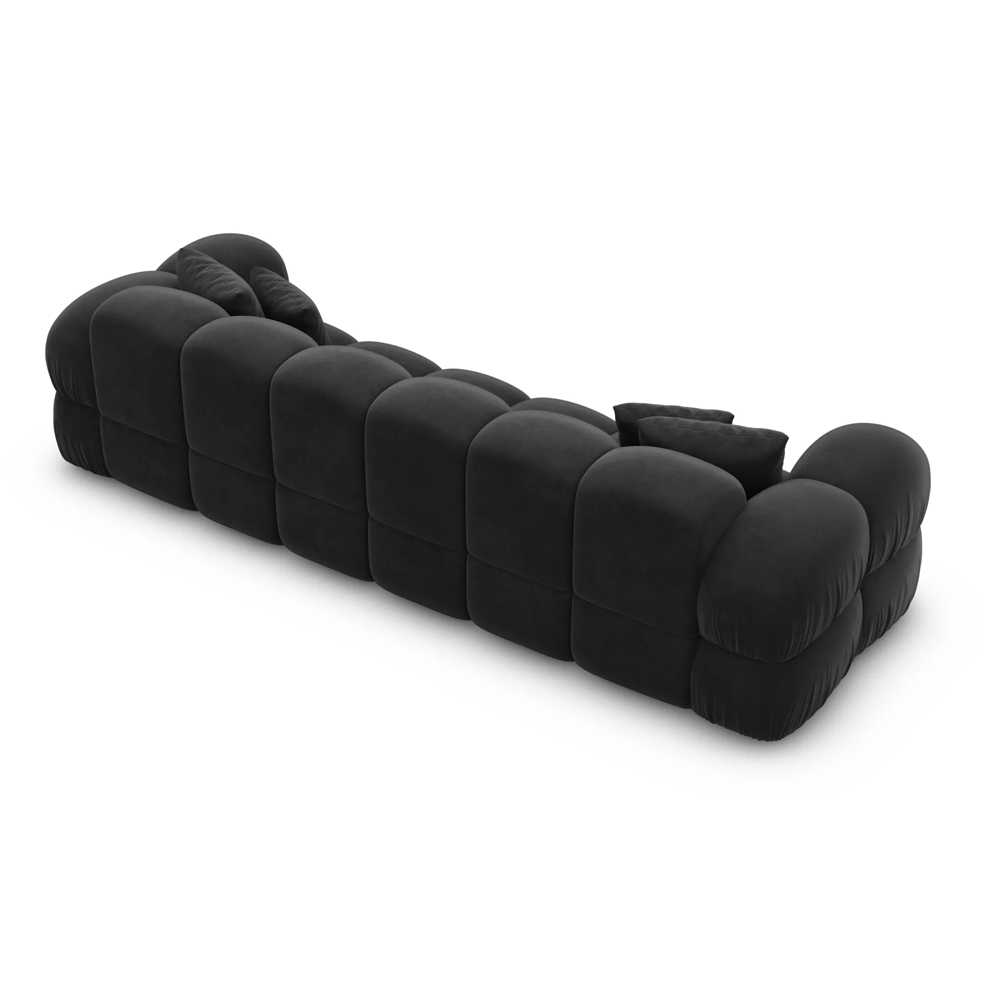 Samtstoff 4-Sitzer Couch Avoria – Bild 18