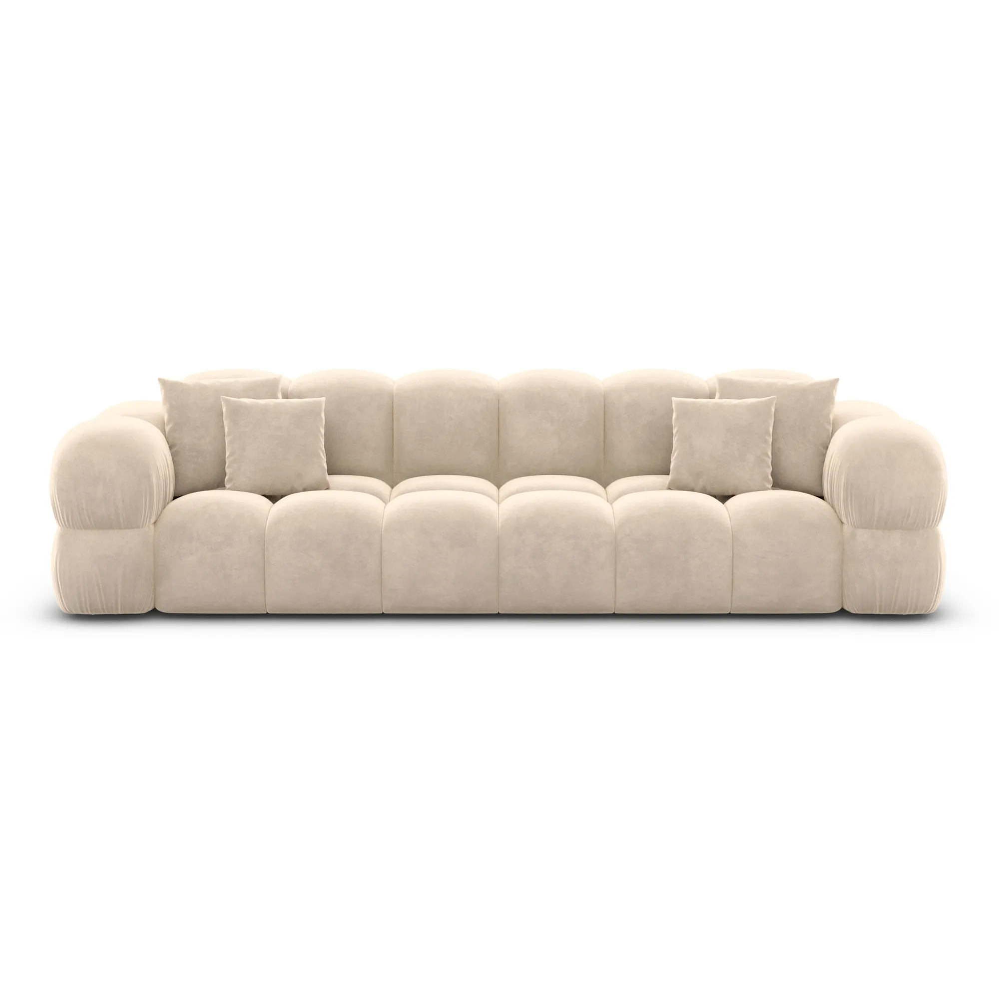 Samtstoff 4-Sitzer Couch Avoria – Bild 23