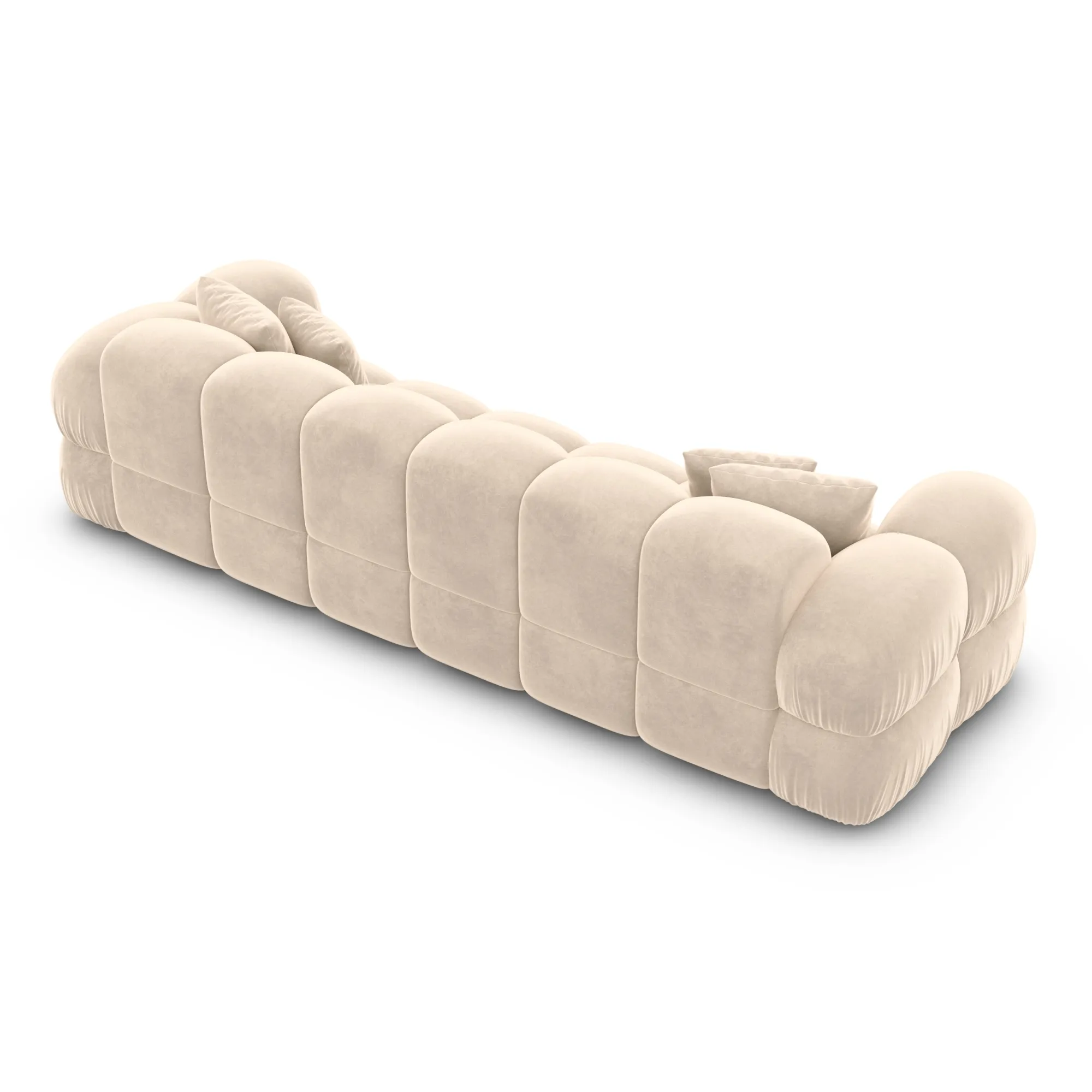 Samtstoff 4-Sitzer Couch Avoria – Bild 24