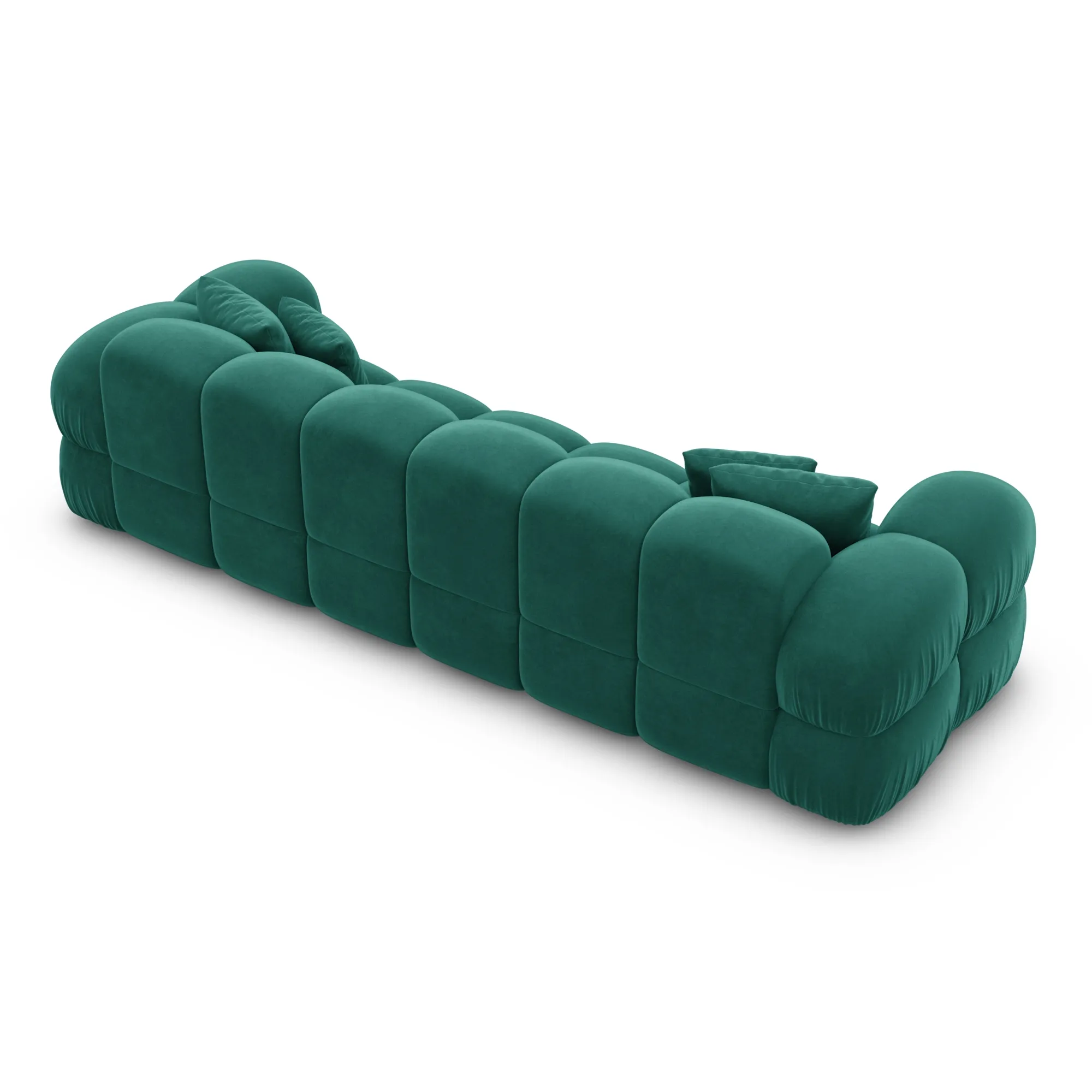 Samtstoff 4-Sitzer Couch Avoria – Bild 30