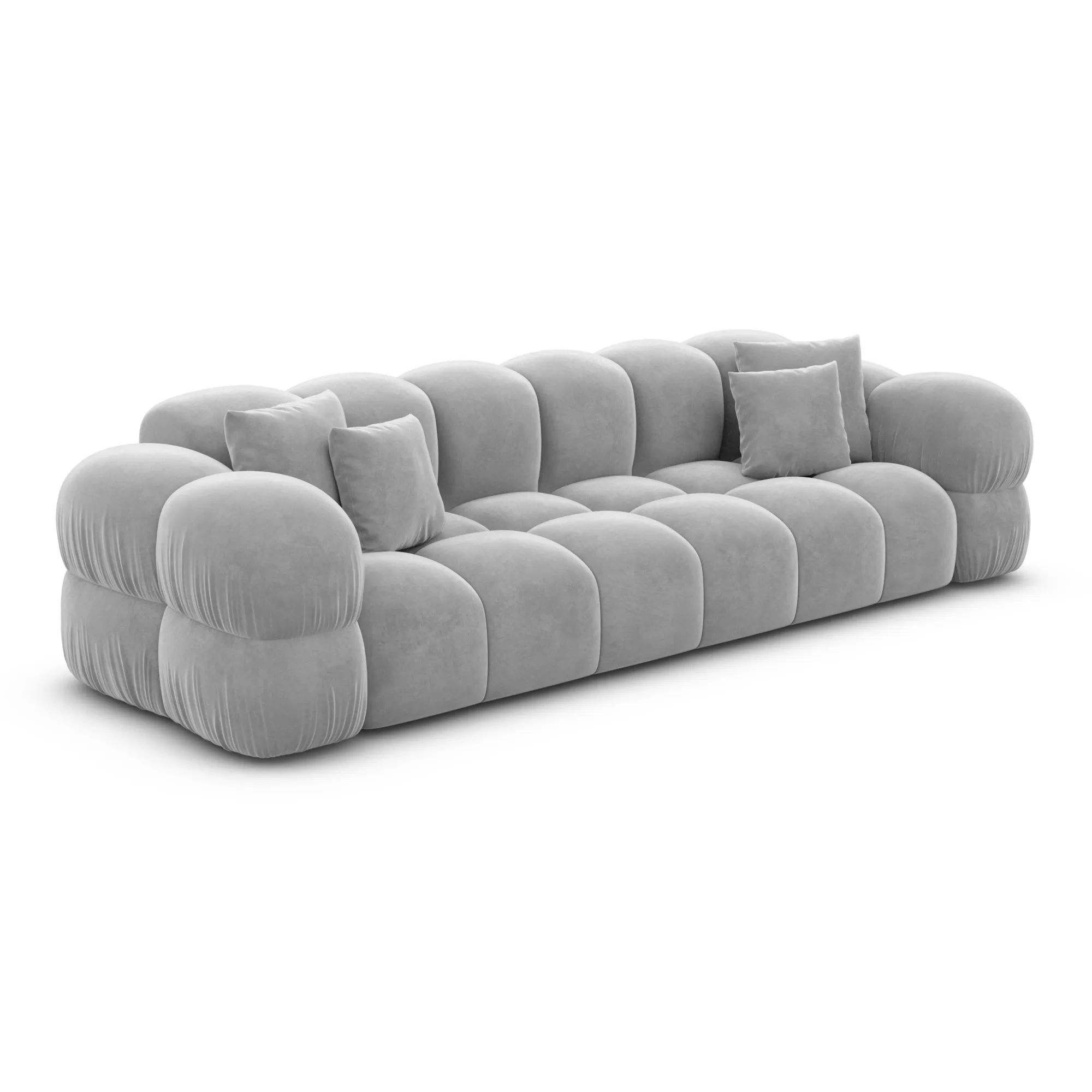 Samtstoff 4-Sitzer Couch Avoria – Bild 31