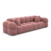 Samtstoff 4-Sitzer Couch Avoria