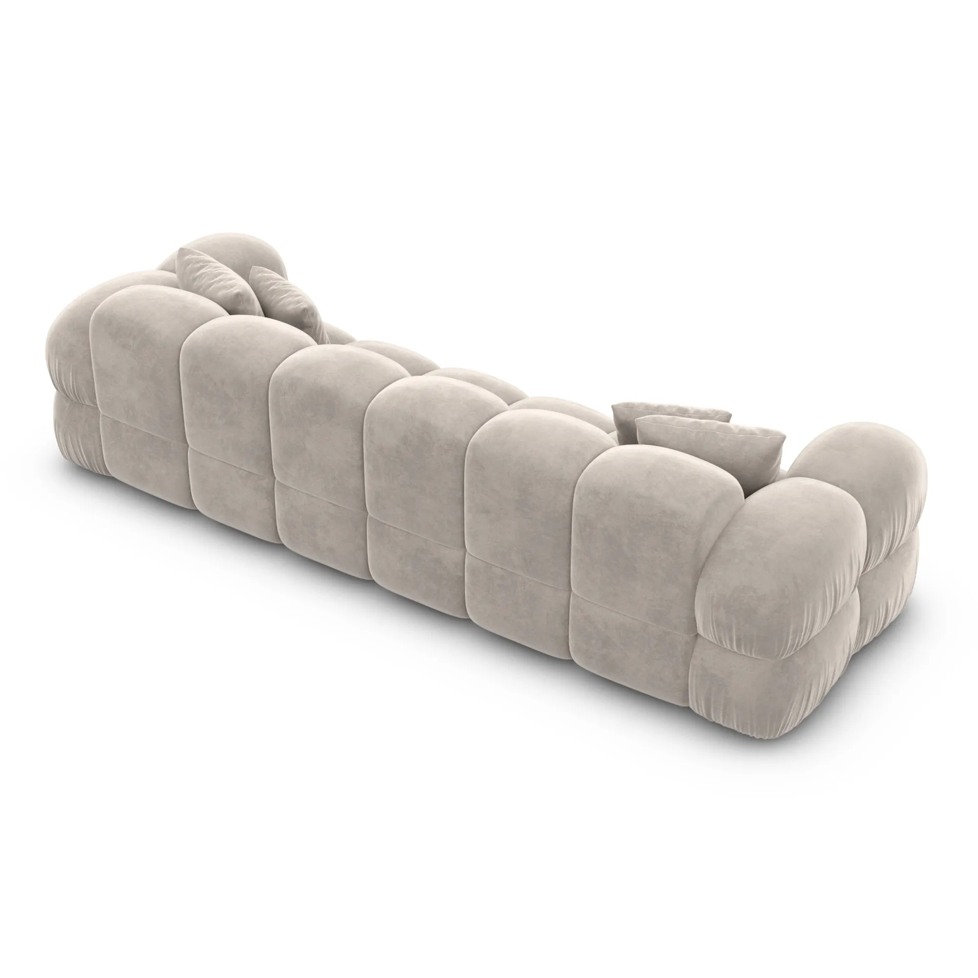 Samtstoff 4-Sitzer Couch Avoria – Bild 9