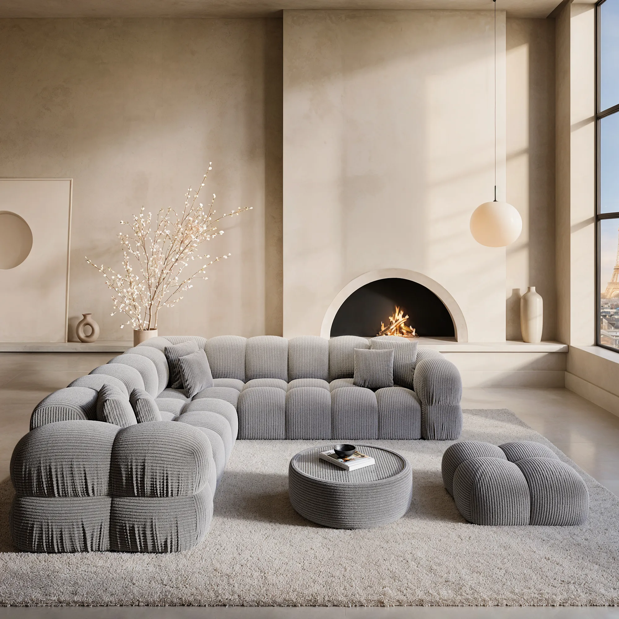 Cord Ecksofa Avoria – Bild 2