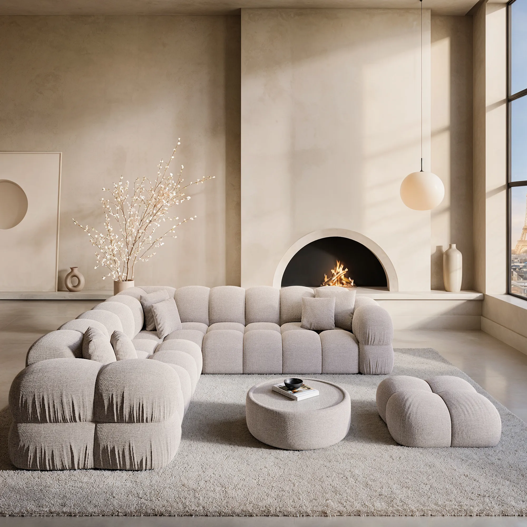 Strukturstoff Ecksofa Avoria – Bild 9