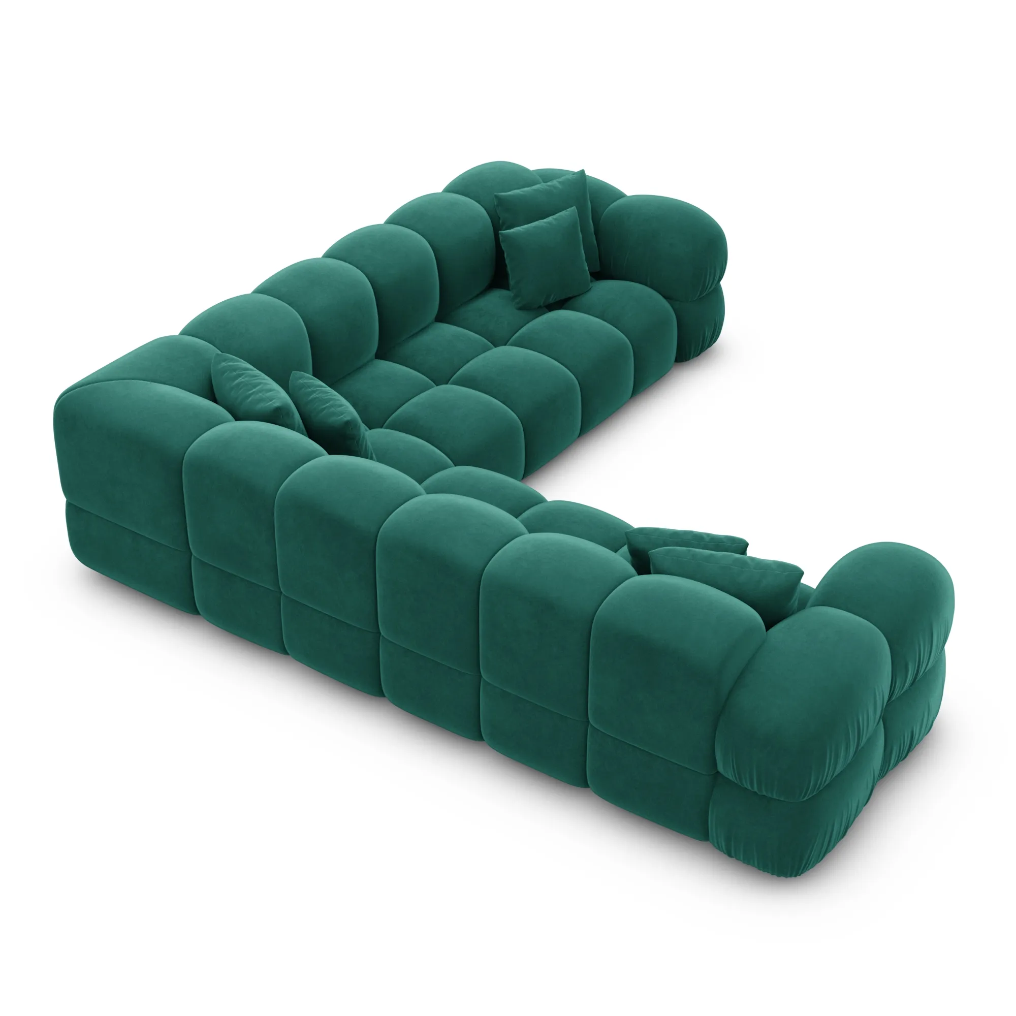 Samtstoff Ecksofa Avoria – Bild 30