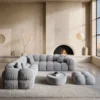 Samtstoff Ecksofa Avoria – Bild 7