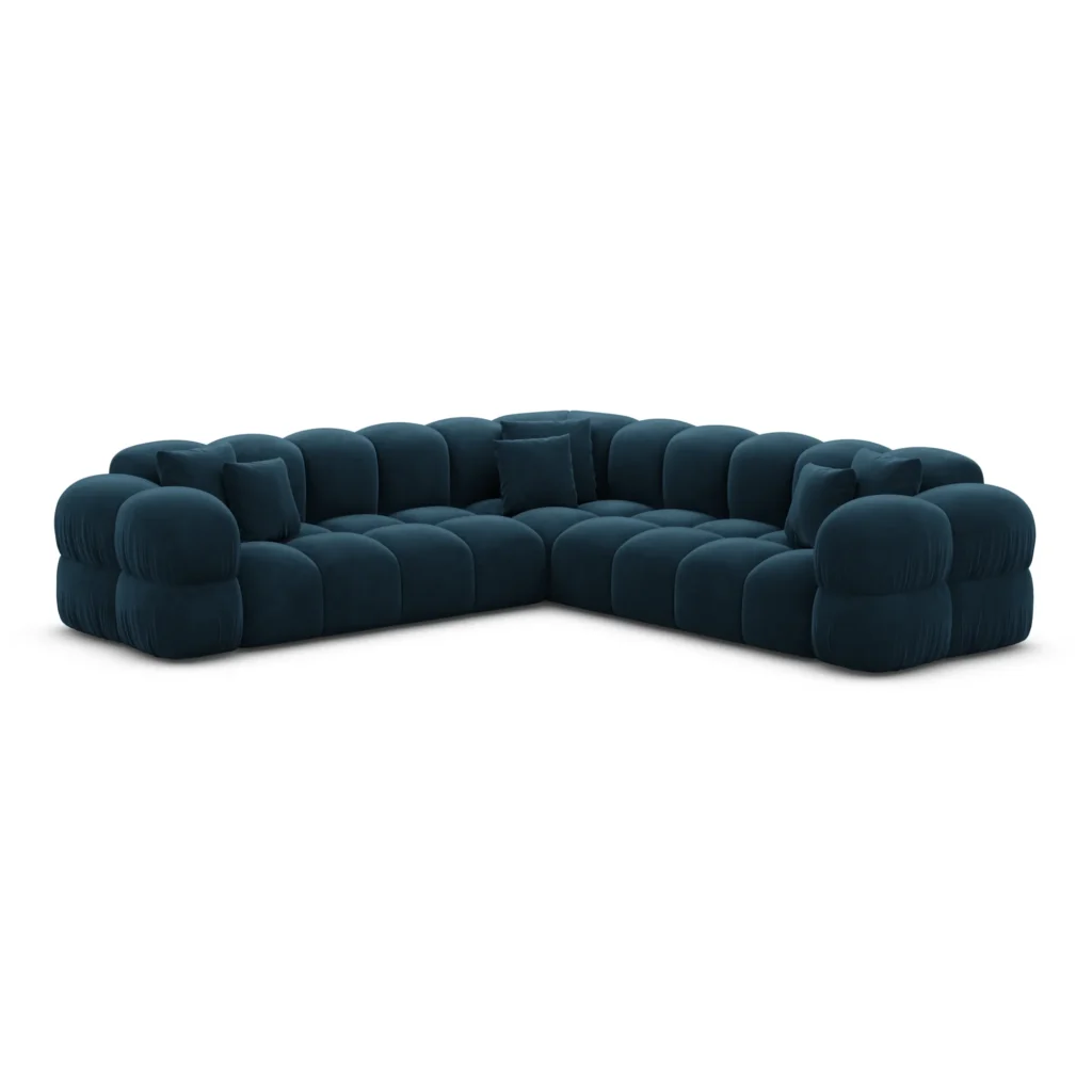 Samtstoff Ecksofa Avoria