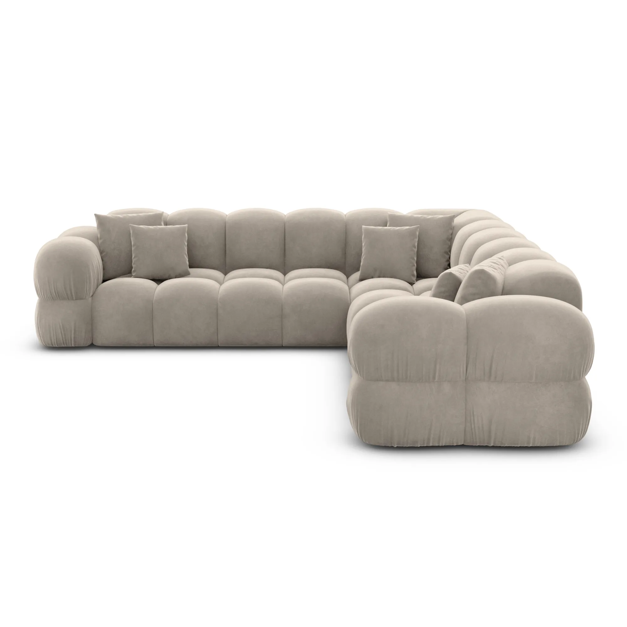 Samtstoff Ecksofa Avoria – Bild 47