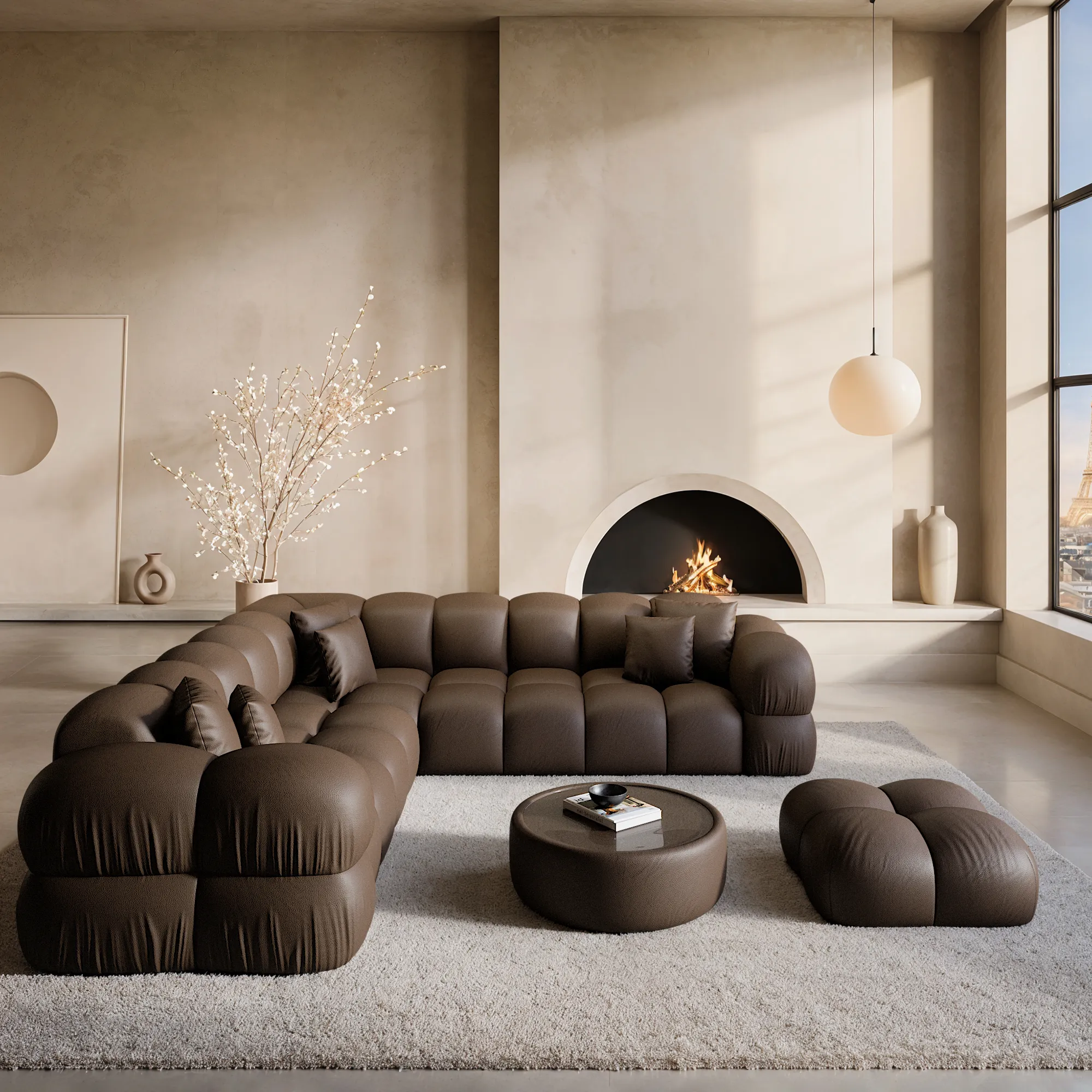 Echtleder Ecksofa Avoria – Bild 8